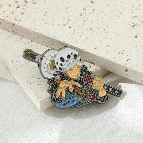 New enamel anime pin accessories backpack brooch one piece Luffy manga pins whit - Picture 7 of 7